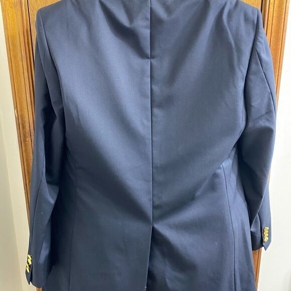 346 Brooks Brothers Navy Blue Gold Button Blazer - Picture 5 of 8